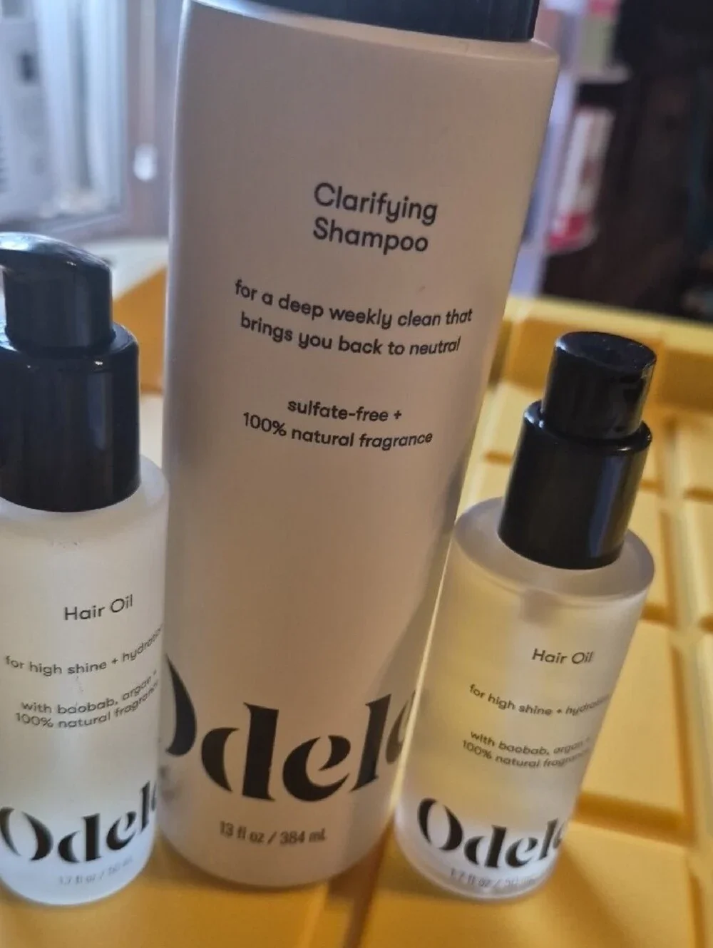 Clarifying Shampoo & Hair Oil Set Odele New.